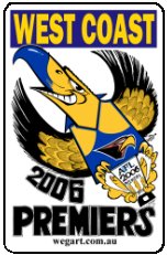 West Coast Eagles 2006 WEG Fridge Magnet FREE POST WITHIN AUSTRA